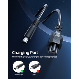 AC Charger Fit for Dell P28F P39F P22T P10F P40F P72G P40G P63G P60F P62G P61G P28S P22S P15G P35G P37G P45G P44G P41F P49G P47G P46G P73G P79G P78G P95G P80G P48F Laptop Power Adapter Supply Cord