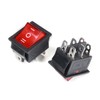 Fielect 2Pcs 6 Pin 3 Position Boat Rocker Switch ON/Off/ON