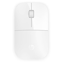 HP Z3700 (V0L80AA) kabellose Maus (1200 optische Sensoren, bis zu 16 Monate Batterielaufzeit, USB Anschluss, Plug&Play) weiß