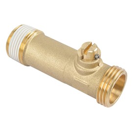 HYDRO MASTER 3/4" MIP x MHT Brass Water Heater Drain Valve, Threaded Connection Drain Valve