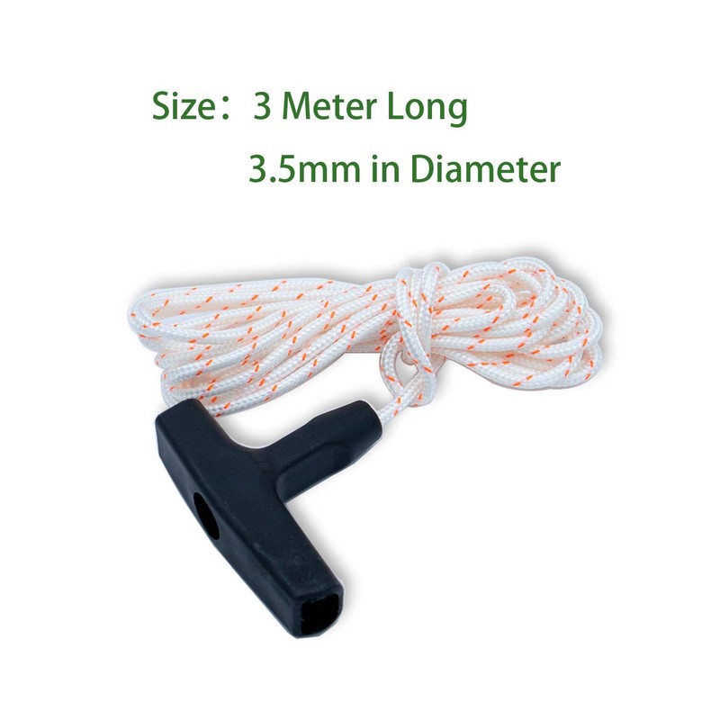 2 Pack Recoil Starter Rope 3-Meter(Diameter:3.5mm) and 2 Pack Recoil