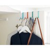 WENKO 4 Hooks Steel Over Door Coat Hooks 7.6 x