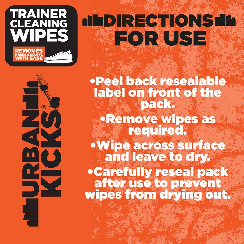 Urban Kicks Plastic Free Wipe For Trainers, Clean & Protect