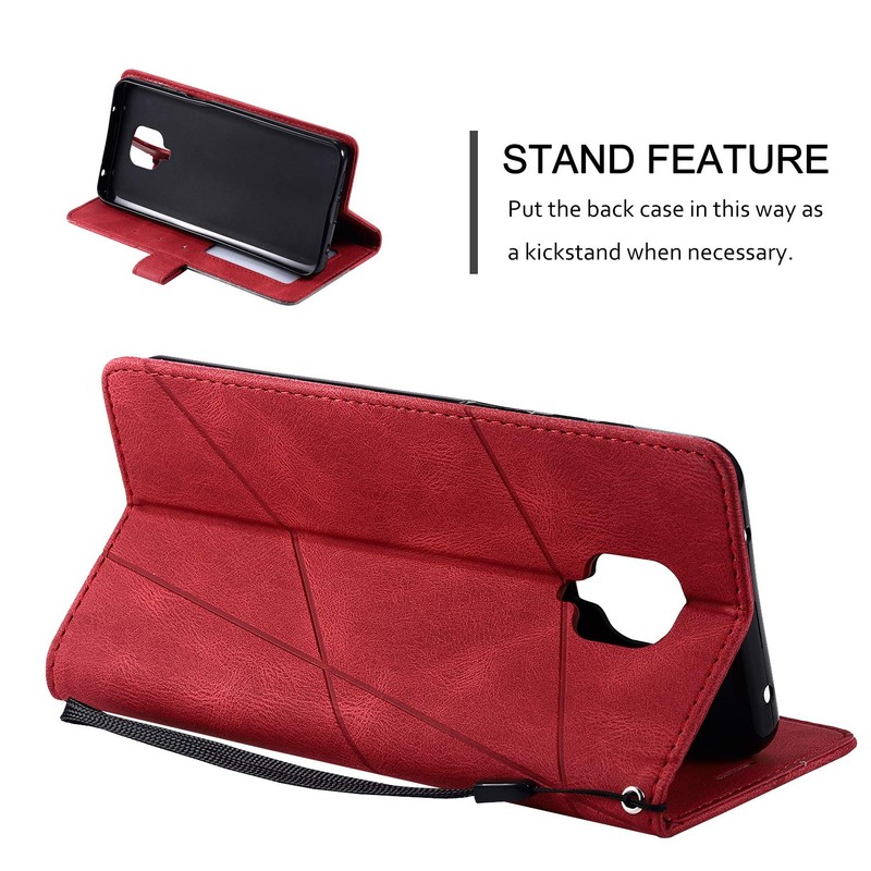 Grand Eletronics Leather Wallet Case for Xiaomi Redmi Note 9