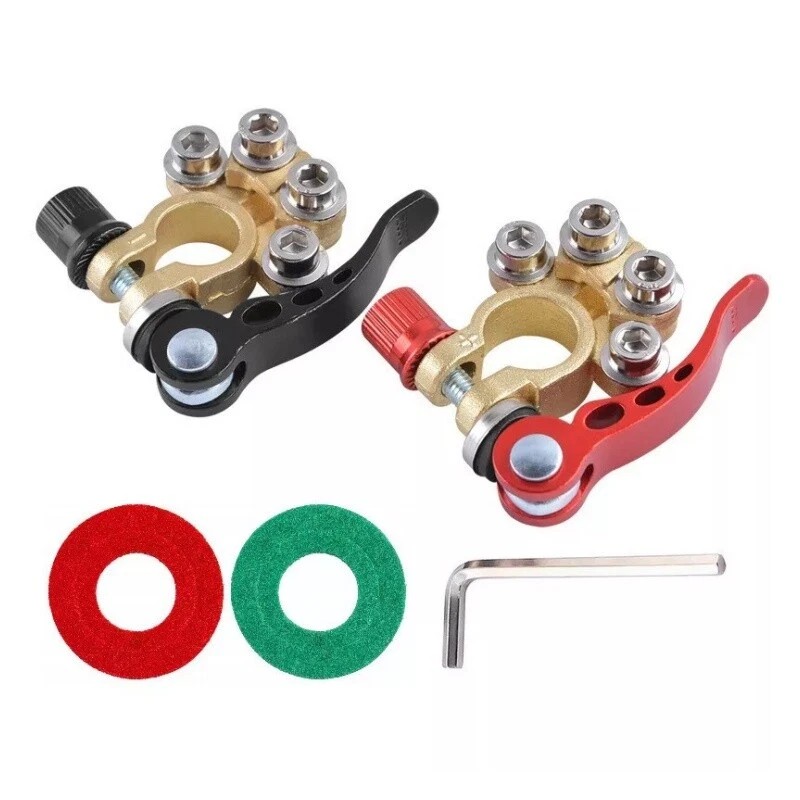 Unbranded Car Battery Terminal Connectors Clamp Brass Quick Release Disconnect