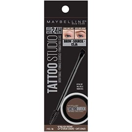 Maybelline New York Tattoostudio Brow Pomade Long Lasting, Buildable, Eyebrow Makeup, Ash Brown, 0.106 Ounce                                          