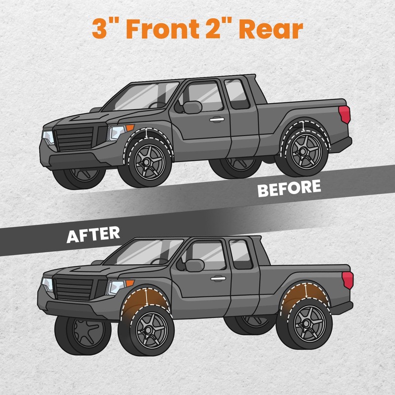 maXpeedingrods 3" Front & 2" Rear Leveling Kit for Dodge
