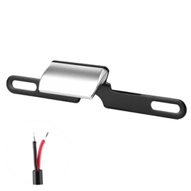 Universal Motorcycle License Plate Light CNC Aluminium Rear Tag Lamp 6 LED Tail Mount LightingSilver