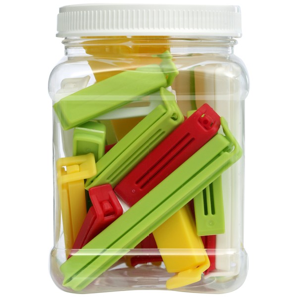 Linden Sweden Twixit! Bag Clips - Set of 26 - Keep Food Fresh, Prevent Spillage - Great for Storage and Organization - Microwave, Freezer and Dishwasher-Safe - BPA-Free
