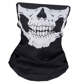 Rex Standard MK007 Men's Neck Warmer, Face Guard, Skull, UV Protection, UV Protection, white