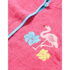 Playshoes Unisex Children's Terrycloth Bathrobe/Dressing Gown, flamingo