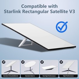 Jadaol Starlink Cable 6.5FT Starlink Gen 3 Cable Standard Actuated Starlink Replacement Cable Waterproof V3 Cable for Starlink Rectangular Dish Weatherproof Extension Cord for Starlink Router 2M Grey