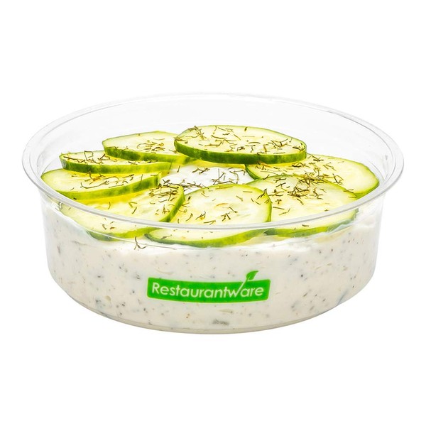 8-OZ PLA Plastic To-Go Container - Clear Round Deli Bowl: Perfect for Catering Events & Restaurant Takeout - Compostable and Biodegradable - 500-CT - Basic Nature Collection - Restaurantware