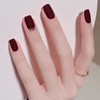 COSMOO Cherry Red Matte Nail Polish, Wine Red Quick Dry