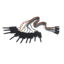 Ytian USB Logic analyzer Test Hook Clip Grabber Jumper Wires & Interface Pins (10pcs, black)