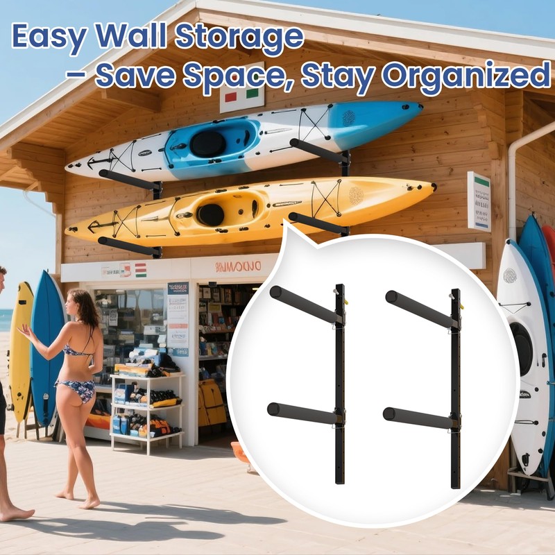 FitiRoker Heavy-Duty Kayak Wall Rack, 200 lb Per Level, 2-4