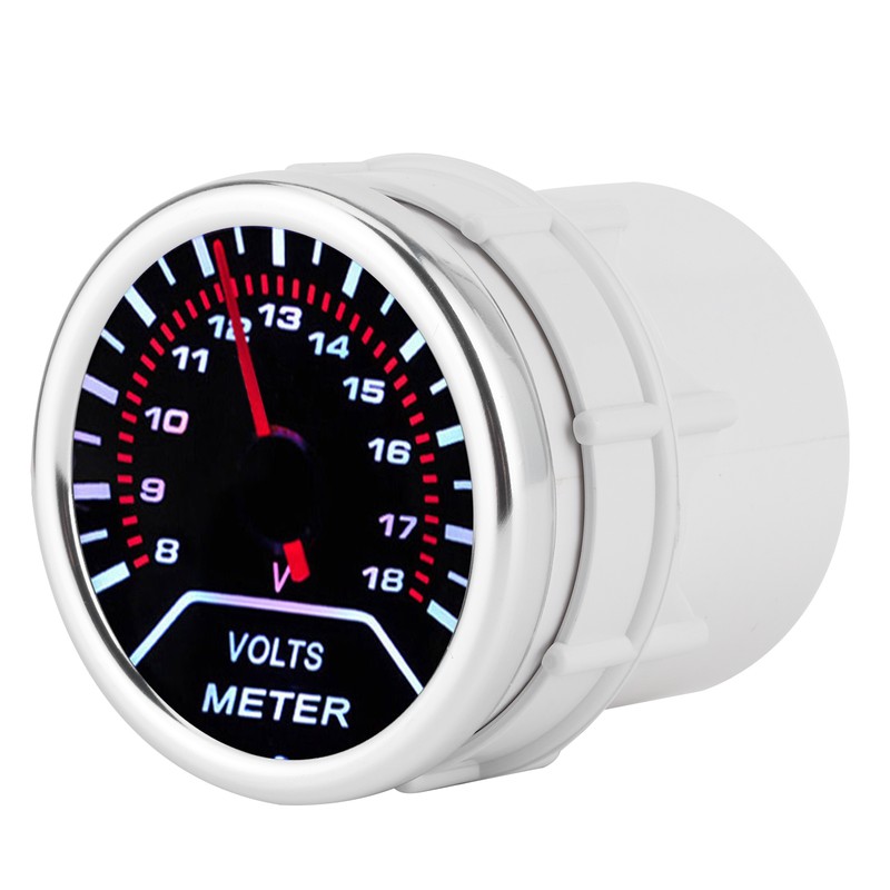 Universal Volts Meter Pointer Voltmeter Voltage Gauge 52mm Automobile Instrument