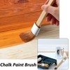 3 Pieces Chalk and Wax Paint Brushes Oval Brush for