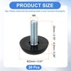 uxcell 20Pcs M6 Thread Furniture Feet Levelers, 23x20mm Adjustable Leveling