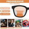 ZXYOO 3 Pack Near-range Workspace Progressive Reading Glasses for Women