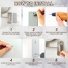 JANEEVA 8" Wall Mounted Makeup Mirror, 10X Magnifying Mirror with