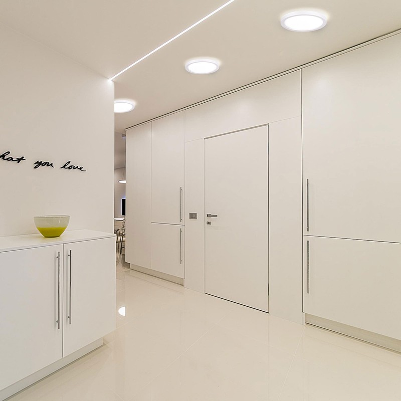LUCKY LED Ceiling Light Round White 18 W Daylight Lamp
