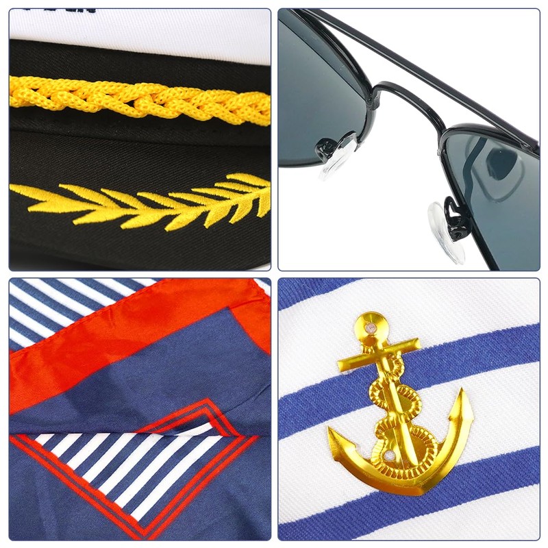 Captain's Hat Accessories, Captain Costume Accessories, for Carnival Theme Party,