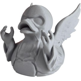 Haunted Angel Duck Figurine – Gothic Duck for 4x4 Dashboard & Cruise Ship Hiding – Spooky Collectible Duck Ornament Home Decor Gift Canada – 3D Printed in Canada