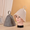2 Pieces Sauna Hat Felt Sauna Hat Use to Avoid