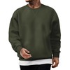 JMIERR Men's Fleece Crewneck Sweatshirt Thick Loose fit Soft Basic