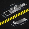 NTG Eccentric Lock with Mounting Plate, 210 mm, Galvanised and