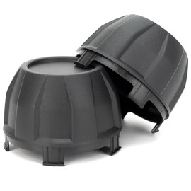 Tire Wheel Hub Caps Compatible with Kawasaki Teryx KRX 1000 2020 2021 2022 2023 Replace OEM 11065-1341, Black, 2PCS - Dust Center Hub Cap Covers