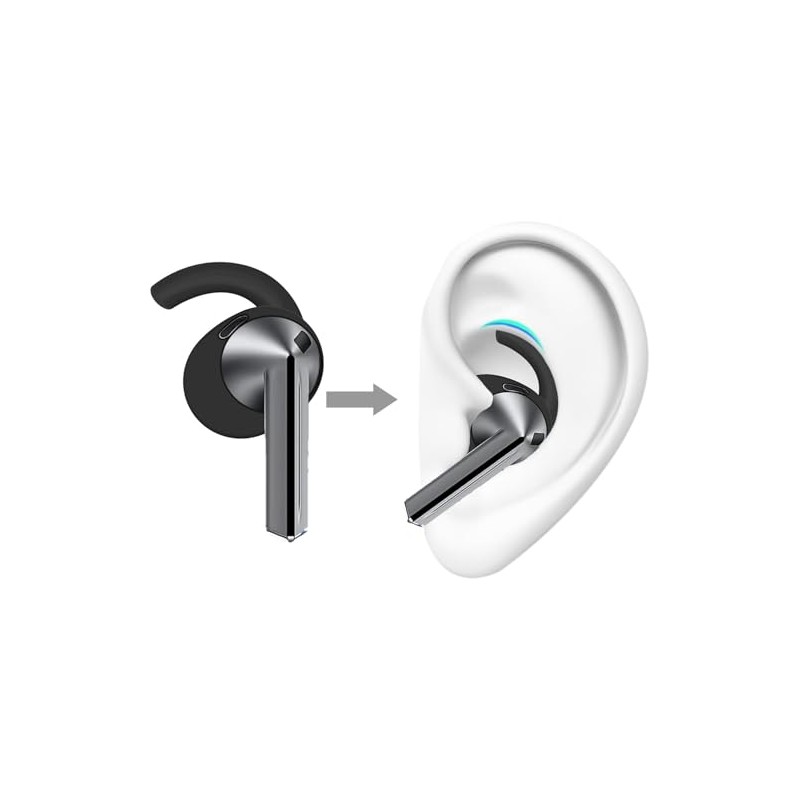 Rqker Sport Eartips Compatible with Galaxy Buds 3, 6 Pairs