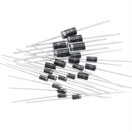 XMGKMN 50PCS 1N4007 IN4007 IN4001 IN4002 IN4004 IN5408 IN5819 IN5822 IN5824 6A10 RU4A 10A10 IN5404 DO-41 Rectifer Diode Copper Feet DIP (Color : IN5408-3A1000V)