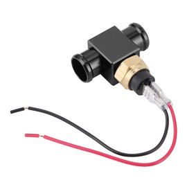 KIMISS Thermostat Water Temperature Switch Radiator Coolant Fan Temp Sensor for Motorcycle ATV Off Road Vehicle (Black)