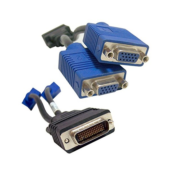 DMS-59 to 2xVGA Y-Splitter Cable 59-pin Male to Dual Vga15-pin