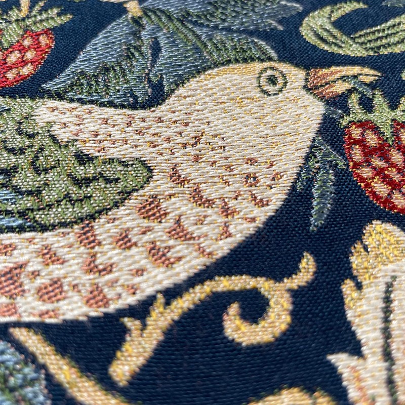 Kawashima Textile Celcom Morris Design Studio LL1710 Strawberry Thief Blue