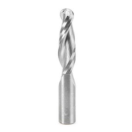 Amana Tool - 46386 CNC Solid Carbide Up-Cut Ball Nose Spiral 5/8 Dia x 2-1/8 x 5/8 Shank R
