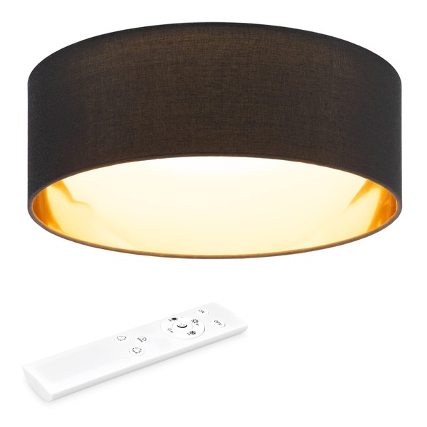 Navaris Navaris LED Deckenleuchte Milchglaskuppel - dimmbar mit Fernbedienung -
