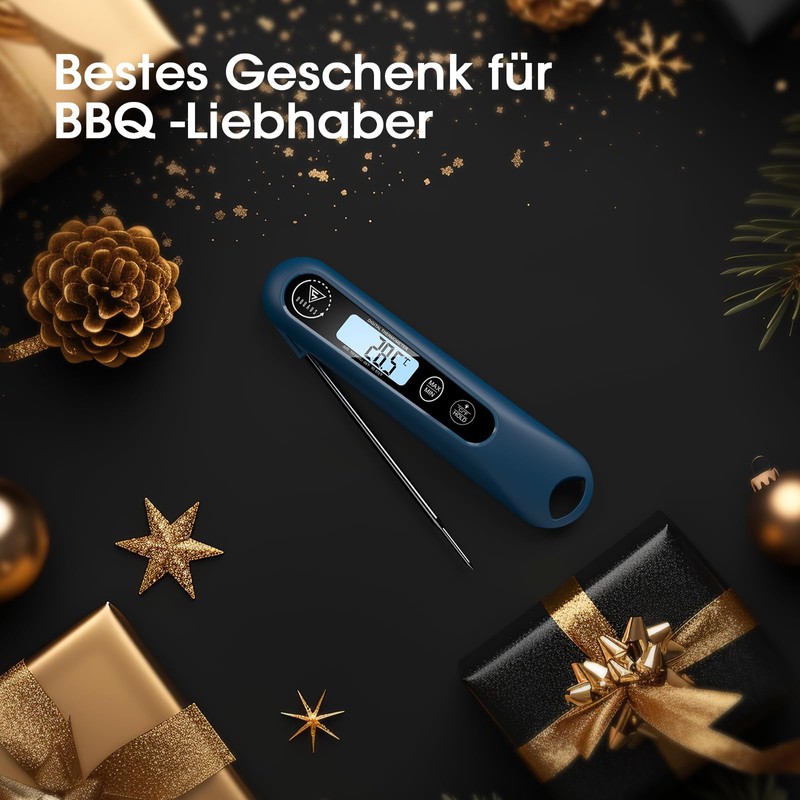 DOQAUS Barbecue Thermometer, Digital Roasting Thermometer, Meat Thermometer, Cooking Kitchen