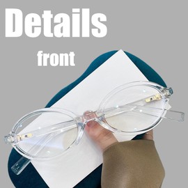 Eterspr Transparent Glasses Frames, Blue Light Filter Glasses, Suitable for Face Decoration or Reducing Harmful Blue Light from Various Electronic Products