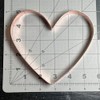 Large Heart Cookie Cutter - Copper, 5.5 x 5 in