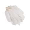 100PCS White Goose Feather 6-8inch Mixed Jewelry Making Crafts Swan
