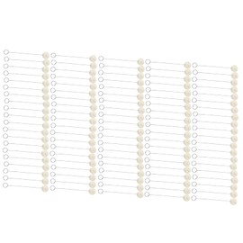 100pcs Wool Daubers Ball Brush, Leather Dye Tool Leather Dye Daubers with Metal Handle for DIY Crafts Projects