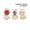 VIYPDRST Chunky Gold Rings for Women Non Tarnish Statement Rings