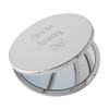 THINGS REMEMBERED Engraved Round Silver Compact Mirror (Free Customization)