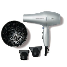 Ion Whisper Quiet Lite Ionic Ceramic Hair Dryer, 1875 Watts, Lightweight, Powerful, 4 Temperatures, 2 Speeds