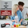 Premium 4-in-1 Knife Sharpening Kit, Kitchen knife sharpener with Anti-Cut