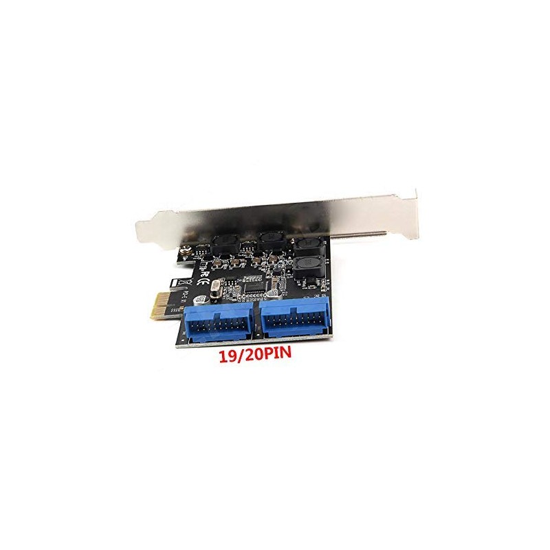 PCI-E X1 to 2 Ports 19 Pin USB 3.0 Header