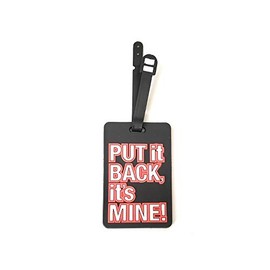 Colorful & Fun Travel Suitcase ID Luggage Tag and Suitcase Label (It's Mine ~ 4.1" x 2.6")